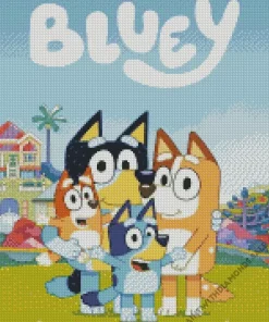 Bluey Poster Diamond Painting