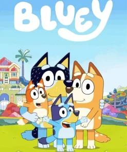 Bluey Poster Diamond Painting