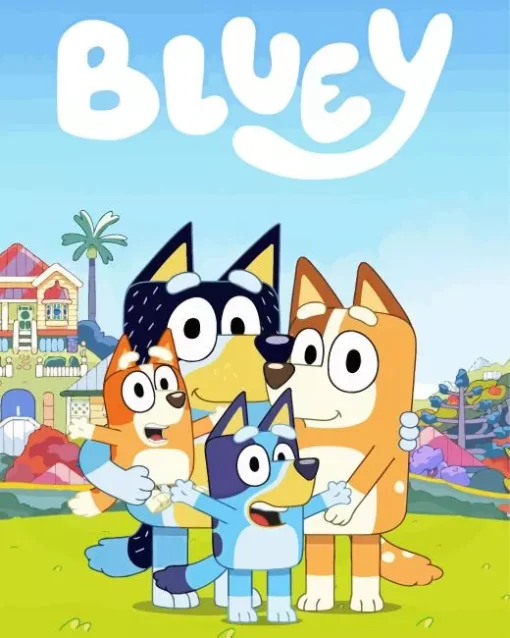 Bluey Poster Diamond Painting