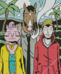 BoJack Horseman Characters Diamond Painting