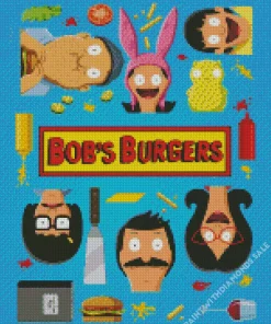 Bobs Burgers Cartoon Diamond Painting