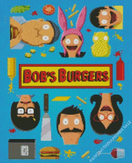 Bobs Burgers Cartoon Diamond Painting