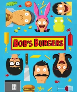 Bobs Burgers Cartoon Diamond Painting