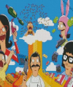 Bobs Burgers Characters Diamond Painting