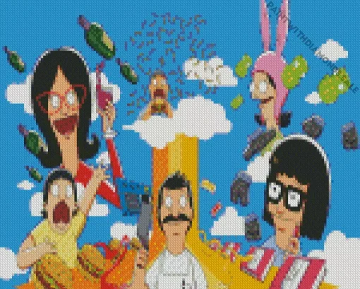 Bobs Burgers Characters Diamond Painting