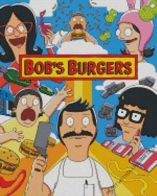 Bobs Burgers Poster Diamond Painting