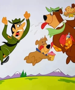 Boo Boo Bear In Yogi Bear Diamond Painting