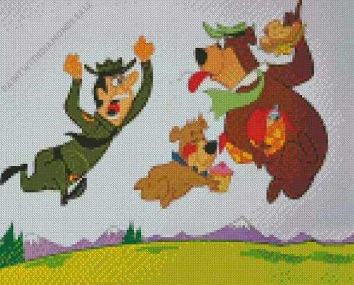 Boo Boo Bear In Yogi Bear Diamond Painting