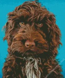 Brown Cockapoo Puppy Diamond Painting