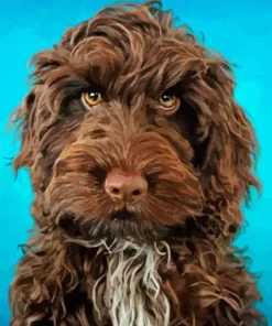 Brown Cockapoo Puppy Diamond Painting