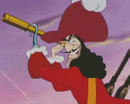 Captain Hook Peter Pan Diamond Painting