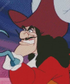 Captain Hook In Peter Pan Diamond Painting