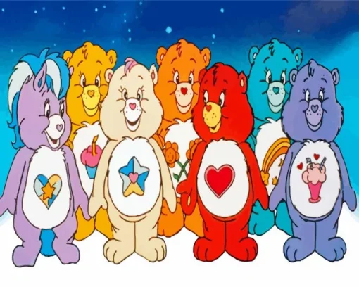 Care Bears Cartoon Diamond By Numbers