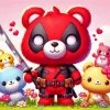 Care Bears Deadpool Diamond By Numbers