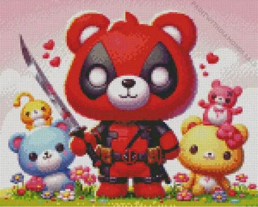 Care Bears Deadpool Diamond Paintings