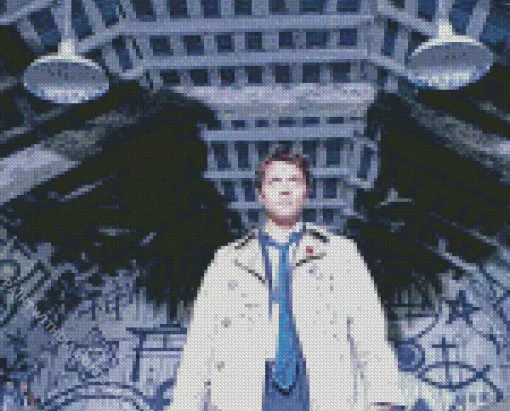 Castiel Supernatural Diamond With Numbers