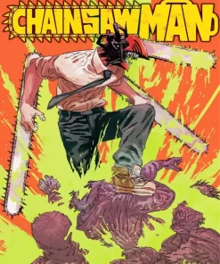 Chainsaw Man Poster Diamond Painting