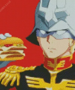 Char Aznable Mobile Suit Gundam Diamond Painting