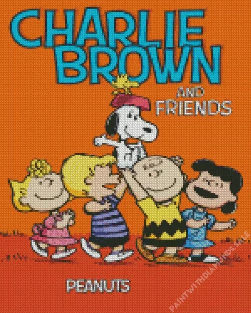 Charlie Brown With Friends Diamond Painting