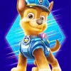 Chase Paw Patrol Diamond By Numbers