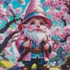 Cherry Blossom Gnome Diamond With Numbers