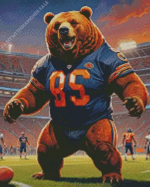 Chicago Bears Big Bear Diamond Paintings