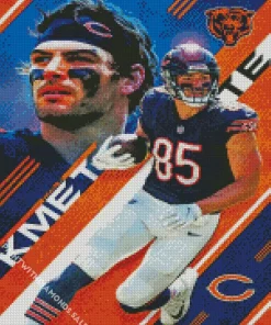 Chicago Bears Cole Kmet Diamond Paintings