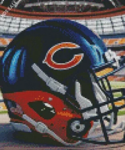 Chicago Bears Helmet Diamond Paintings