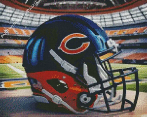 Chicago Bears Helmet Diamond Paintings