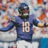 Chicago bears Caleb Williams Diamond By Numbers