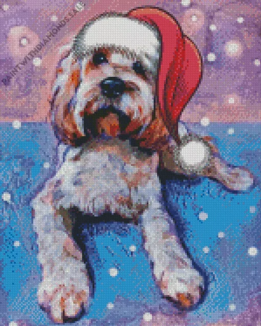 Christmas Cockapoo Diamond Painting