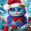 Christmas cheshire cat Diamond By Numbers