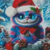 Christmas cheshire cat Diamond Paintings