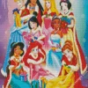 Christmas disney princesses Diamond Paints