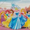 Cinderella with disney princesses Diamond Paints