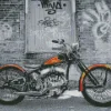 Classic harley davidson Diamond With Numbers