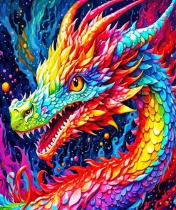 Colorful Dragon Art Diamond Paintings