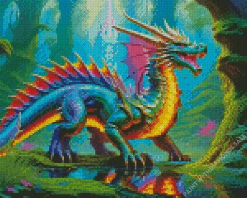 Colorful Dragon Diamond Paints