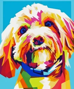 Colorful Cockapoo Diamond Painting