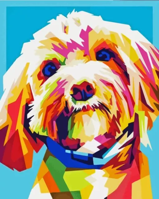 Colorful Cockapoo Diamond Painting