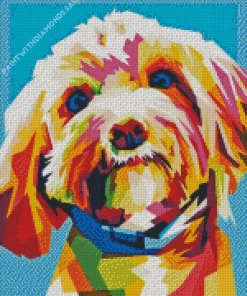 Colorful Cockapoo Diamond Painting