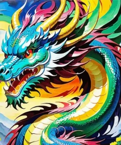 Colorful chinese dragon Diamond Paintings