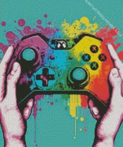 Colorful Gamepad Diamond Painting