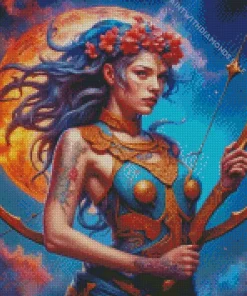 Cool Female Sagittarius Diamond Painting