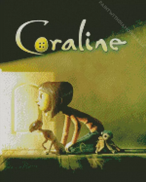 Coraline Animated Movie Diamond With Numbers