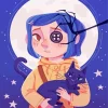 Coraline Jones And Cat Diamond Paints