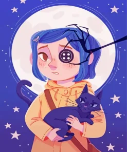 Coraline Jones And Cat Diamond Paints