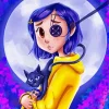 Coraline Jones And Her Cat Diamond Paints