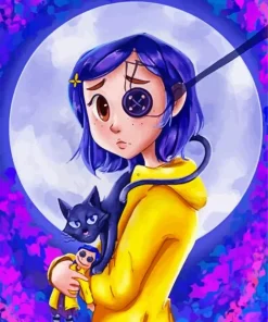 Coraline Jones And Her Cat Diamond Paints