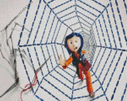 Coraline Animated Movie Diamond With Numbers